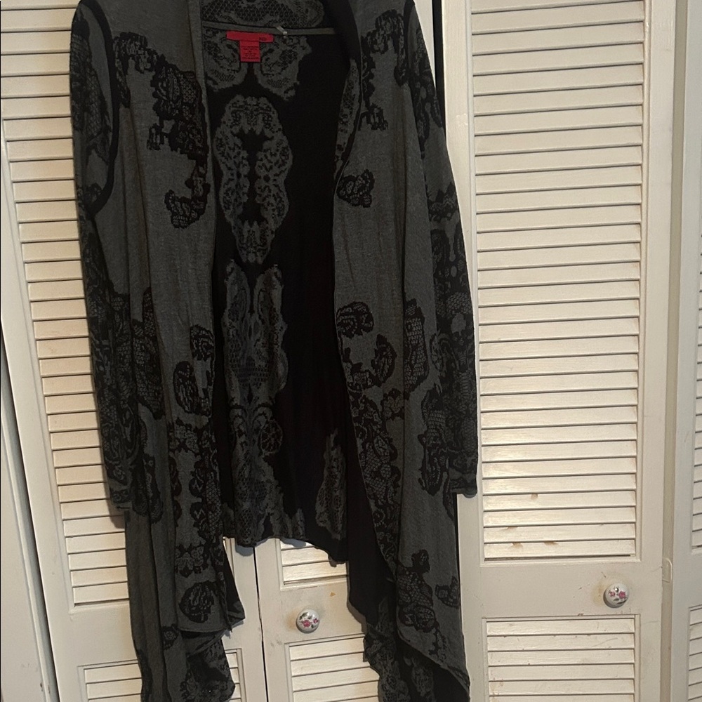 RED Valentino Gray and Black Cardigan